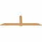 Ekena Millwork Eugene Smooth Timber Gable Bracket, Western Red Cedar, 84"W x 28"H x 1 1/2"D x 5 1/2"F, 8/12 Pitch GBW084X28X0206EUG00SWR - alternate 4